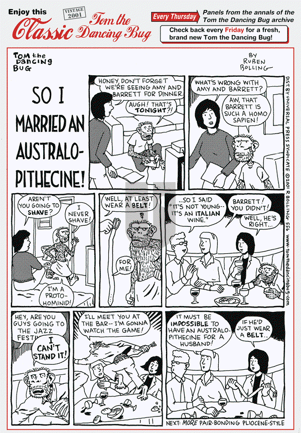 Tom the Dancing Bug on Thursday February 15, 2018 Comic Strip