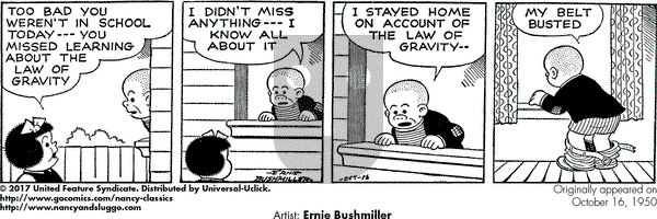 Nancy Classics on Monday October 16, 2017 Comic Strip