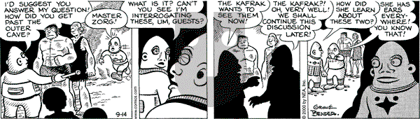 Alley Oop on Thursday September 14, 2000 Comic Strip