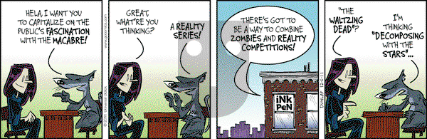 Ink Pen on Tuesday December 6, 2011 Comic Strip