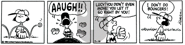 Peanuts on Monday July 16, 1984 Comic Strip