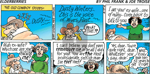 The Elderberries on Sunday April 29, 2007 Comic Strip