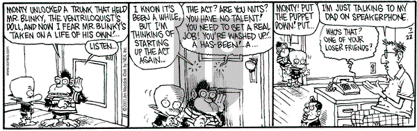 Monty on Tuesday July 22, 2003 Comic Strip