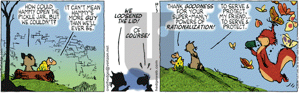 Over the Hedge on Saturday October 3, 2009 Comic Strip