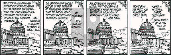 Doonesbury on Friday February 5, 1982 Comic Strip