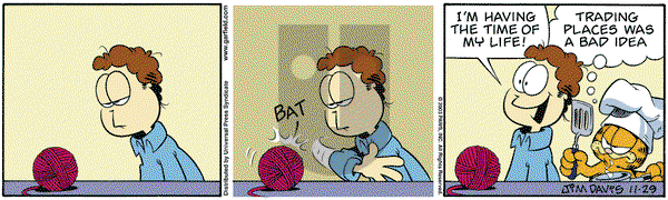 Garfield on Saturday November 29, 2003 Comic Strip