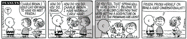 Peanuts on Monday March 6, 1961 Comic Strip