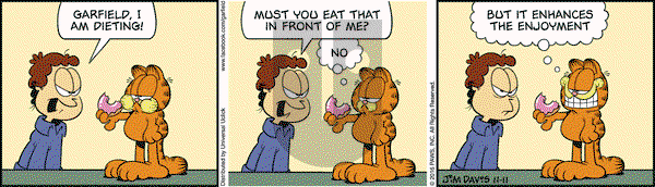 Garfield on Friday November 11, 2016 Comic Strip