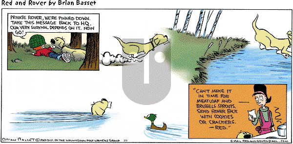 Red and Rover on Sunday March 9, 2003 Comic Strip