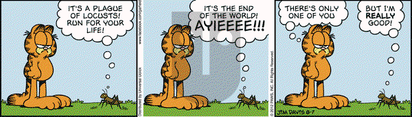 Garfield on Tuesday August 7, 2012 Comic Strip