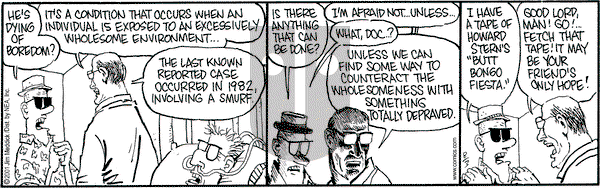Monty on Friday August 3, 2001 Comic Strip