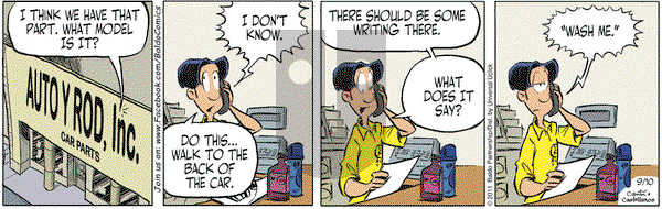 Baldo - Saturday September 10, 2011 Comic Strip