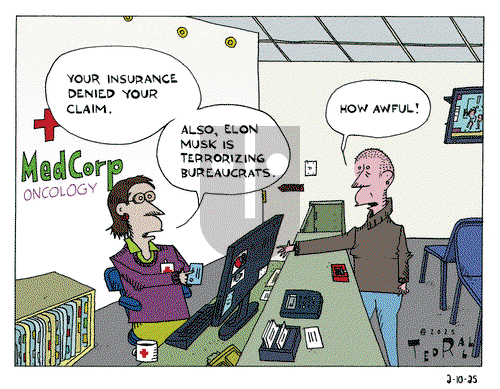 Ted Rall on Monday February 10, 2025 Comic Strip