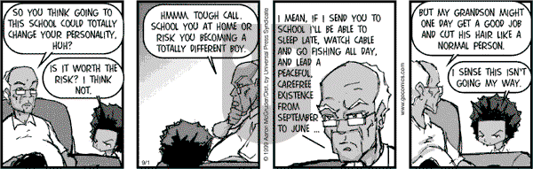 The Boondocks on Friday April 4, 2014 Comic Strip