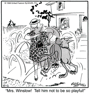 Marmaduke on Wednesday August 12, 1998 Comic Strip