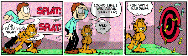 Garfield on Friday November 18, 1994 Comic Strip
