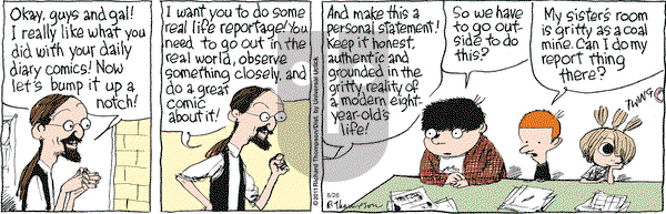 Cul de Sac on Friday August 26, 2011 Comic Strip