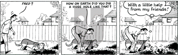 Fred Basset on Saturday October 23, 2004 Comic Strip