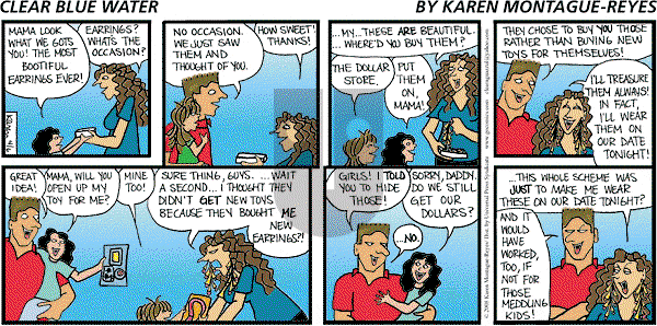 Clear Blue Water on Sunday April 6, 2008 Comic Strip