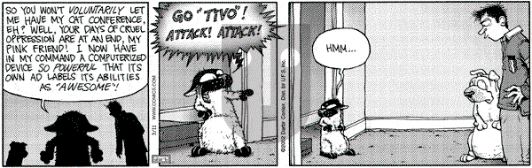 Get Fuzzy on Monday March 11, 2002 Comic Strip