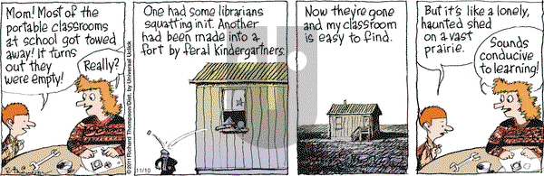 Cul de Sac on Thursday November 10, 2011 Comic Strip
