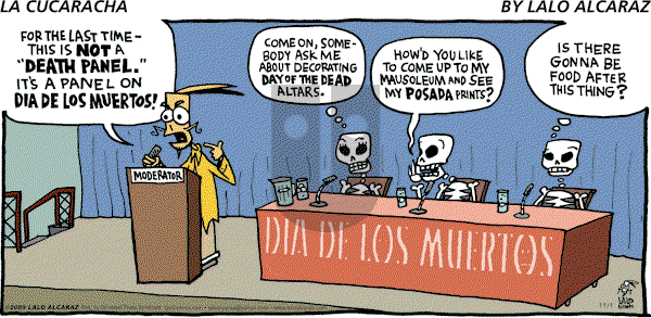 La Cucaracha on Sunday November 1, 2009 Comic Strip