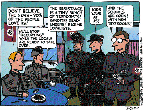 Ted Rall on Monday October 27, 2003 Comic Strip