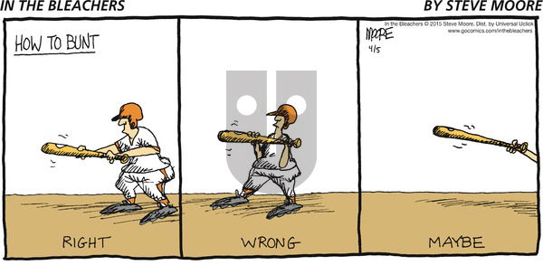 In the Bleachers on Sunday April 5, 2015 Comic Strip