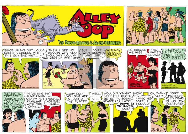 Alley Oop on Sunday December 1, 1996 Comic Strip