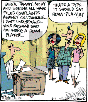 Reality Check on Tuesday March 1, 2011 Comic Strip