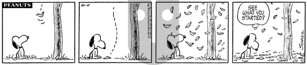 Peanuts on Thursday October 4, 1962 Comic Strip
