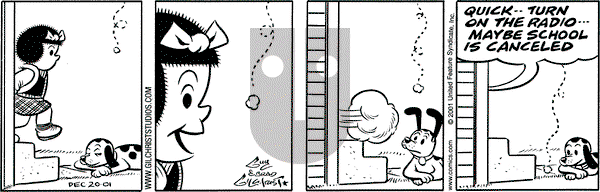 Nancy on Thursday December 20, 2001 Comic Strip
