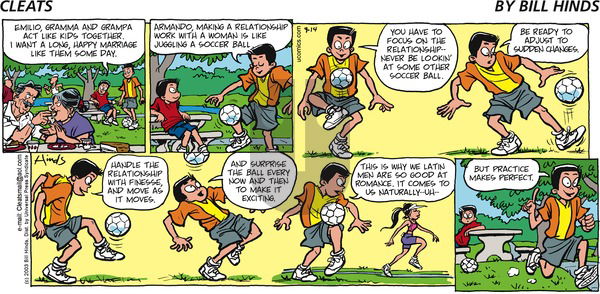 Cleats on Sunday September 14, 2003 Comic Strip