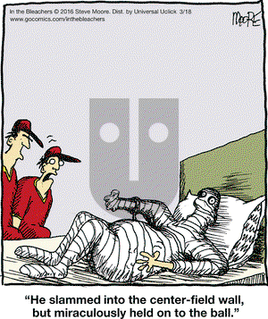 In the Bleachers on Friday March 18, 2016 Comic Strip