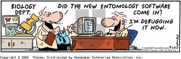 Frank and Ernest on Saturday September 14, 2002 Comic Strip