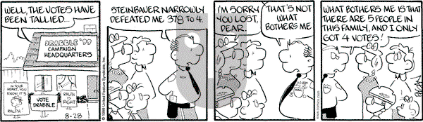 Drabble on Saturday August 28, 1999 Comic Strip