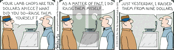 The Born Loser on Saturday March 19, 2016 Comic Strip