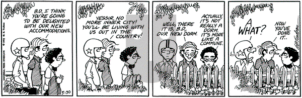 Doonesbury on Tuesday May 30, 1972 Comic Strip