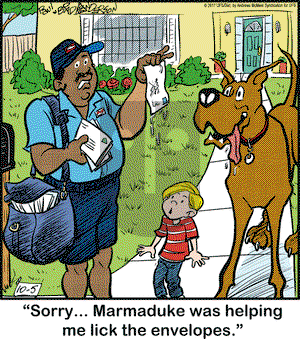 Marmaduke on Thursday October 5, 2017 Comic Strip