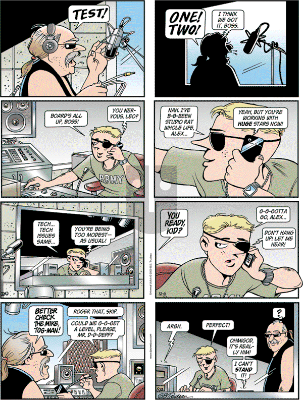 Doonesbury - Sunday December 6, 2009 Comic Strip