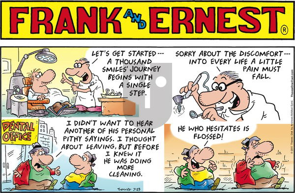 Frank and Ernest on Sunday July 23, 2017 Comic Strip