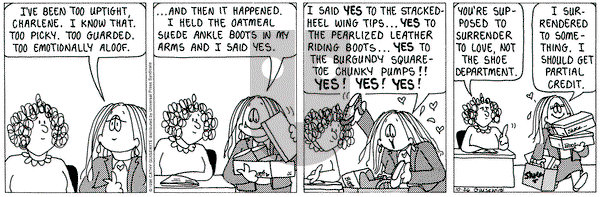 Cathy Classics on Saturday October 26, 1996 Comic Strip