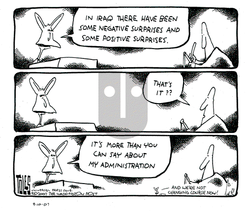 Tom Toles on Monday September 10, 2007 Comic Strip