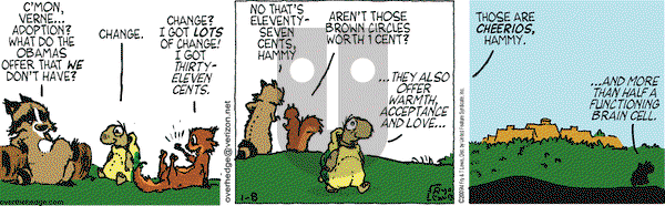 Over the Hedge on Thursday January 8, 2009 Comic Strip
