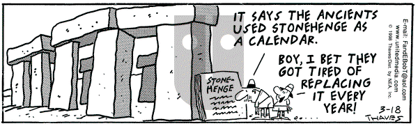 Frank and Ernest on Wednesday March 18, 1998 Comic Strip