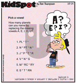 KidSpot on Tuesday October 14, 2025 Comic Strip