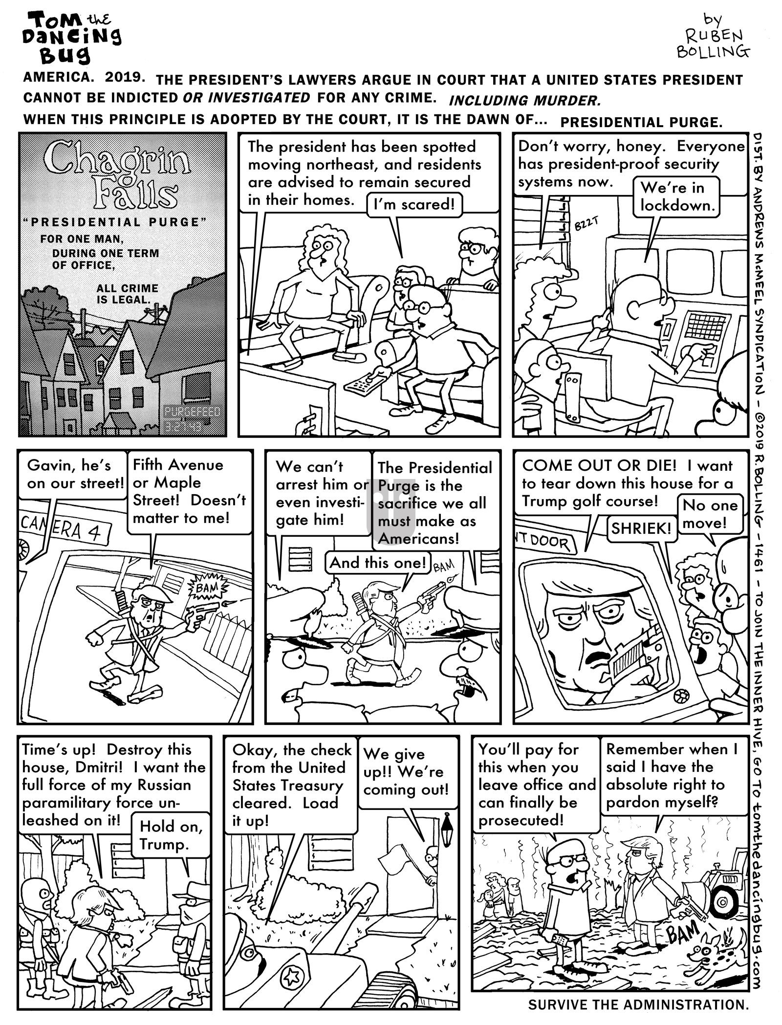 Tom the Dancing Bug - Monday October 28, 2019 Comic Strip