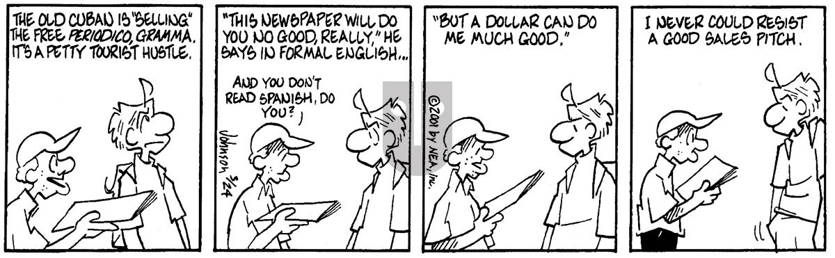 Arlo and Janis - Saturday March 24, 2001 Comic Strip