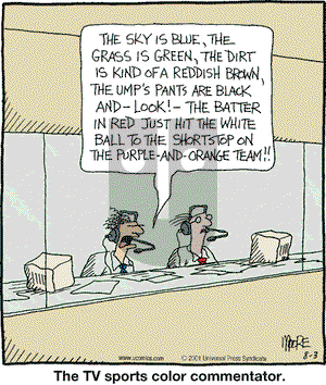 In the Bleachers on Friday August 3, 2001 Comic Strip