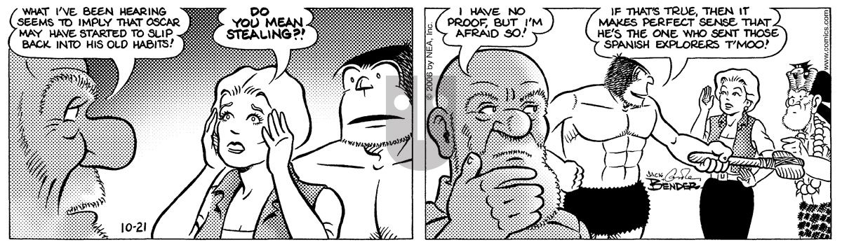Alley Oop - Saturday October 21, 2006 Comic Strip